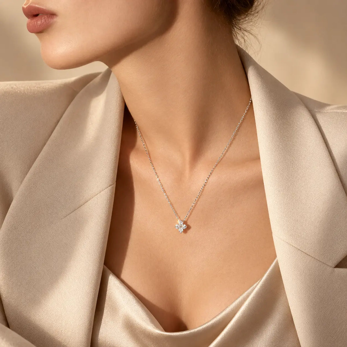 Lioré™ Heart Moissanite Pendant Necklace
