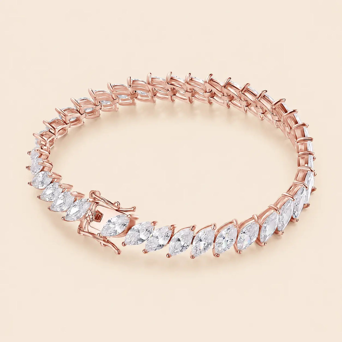 Maelis™ Marquise-Cut Moissanite Tennis Bracelet for Women