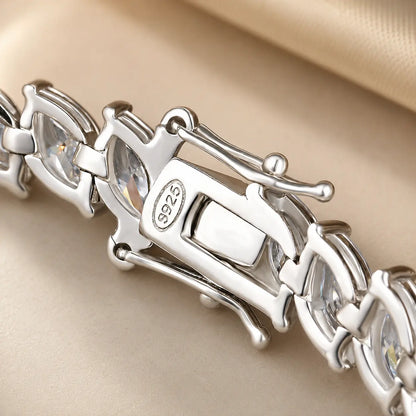 Maelis™ Marquise-Cut Moissanite Tennis Bracelet for Women