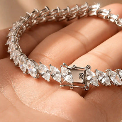 Maelis™ Marquise-Cut Moissanite Tennis Bracelet for Women