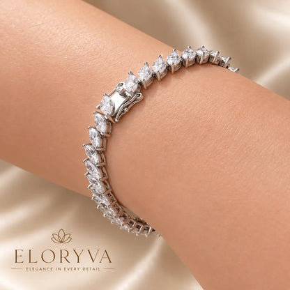 Maelis™ Marquise-Cut Moissanite Tennis Bracelet for Women