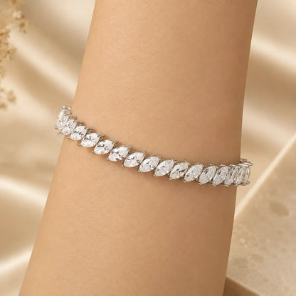 Maelis™ Marquise-Cut Moissanite Tennis Bracelet for Women