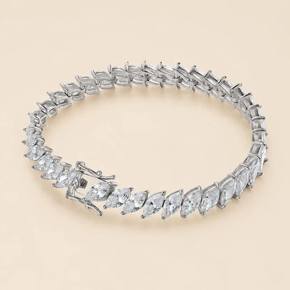 Maelis™ Marquise-Cut Moissanite Tennis Bracelet for Women