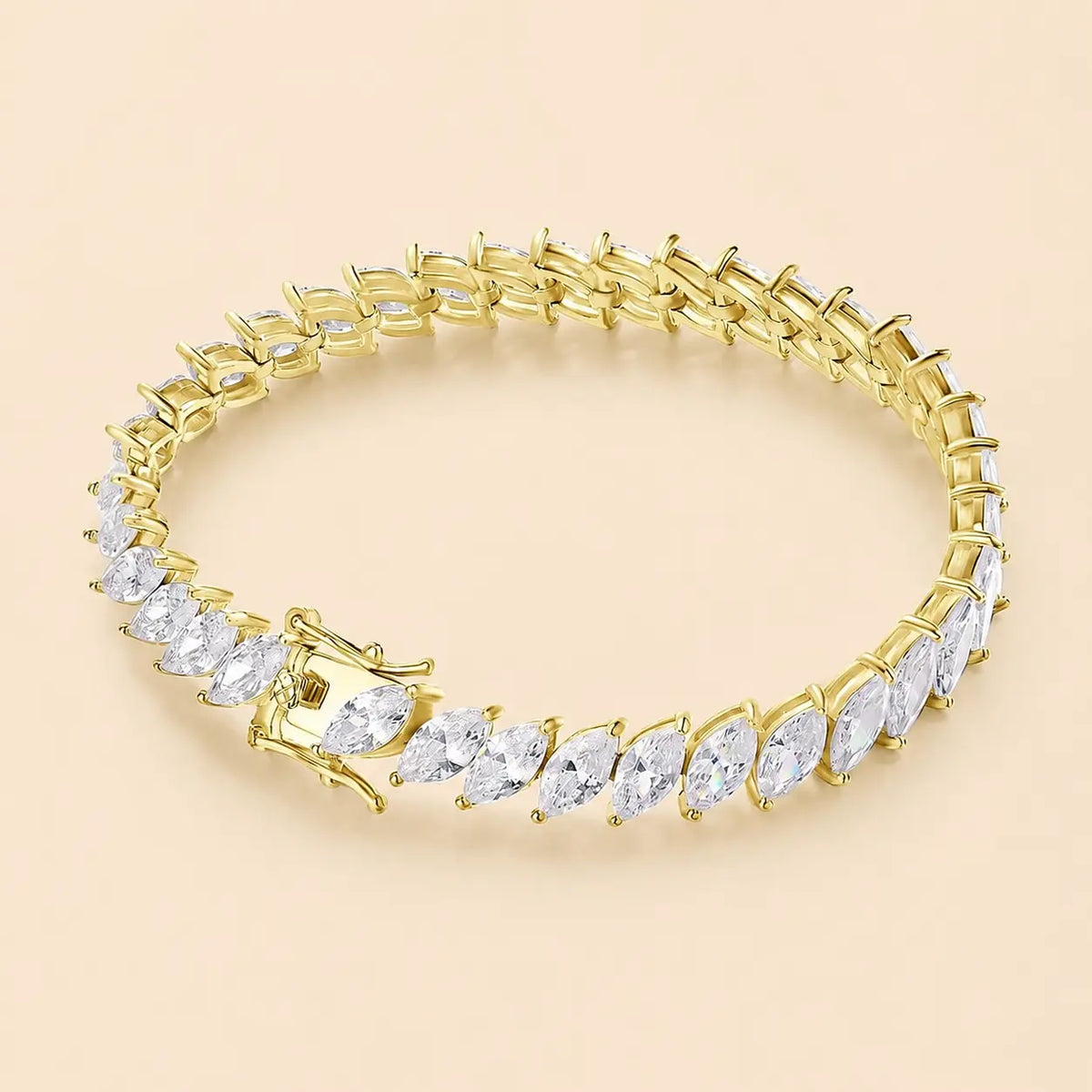 Maelis™ Marquise-Cut Moissanite Tennis Bracelet for Women