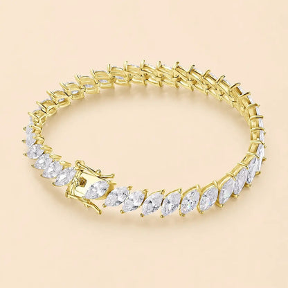 Maelis™ Marquise-Cut Moissanite Tennis Bracelet for Women