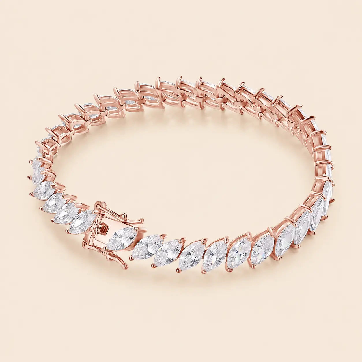 Maelis™ Marquise-Cut Moissanite Tennis Bracelet for Women