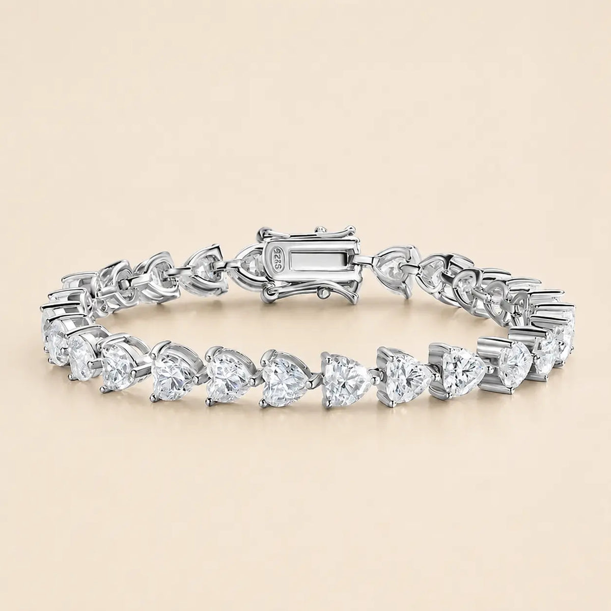 Amelisse™ Heart-Cut Moissanite Tennis Bracelet for Women