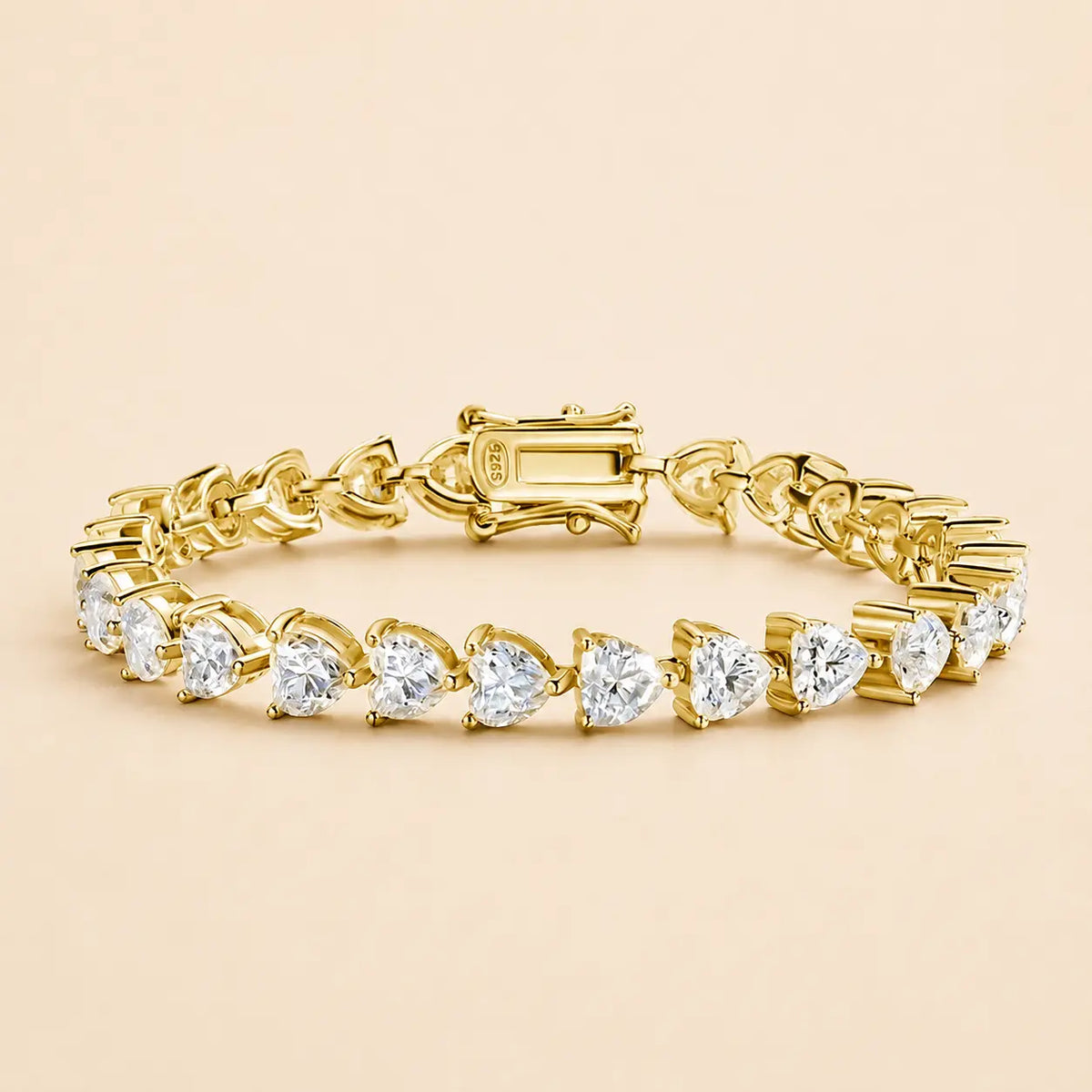Amelisse™ Heart-Cut Moissanite Tennis Bracelet for Women