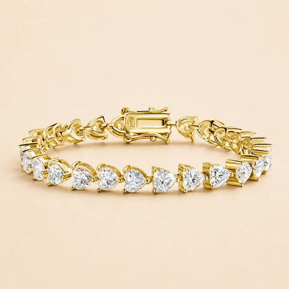Amelisse™ Heart-Cut Moissanite Tennis Bracelet for Women