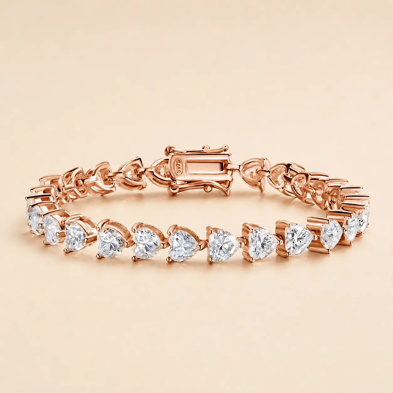 Amelisse™ Heart-Cut Moissanite Tennis Bracelet for Women