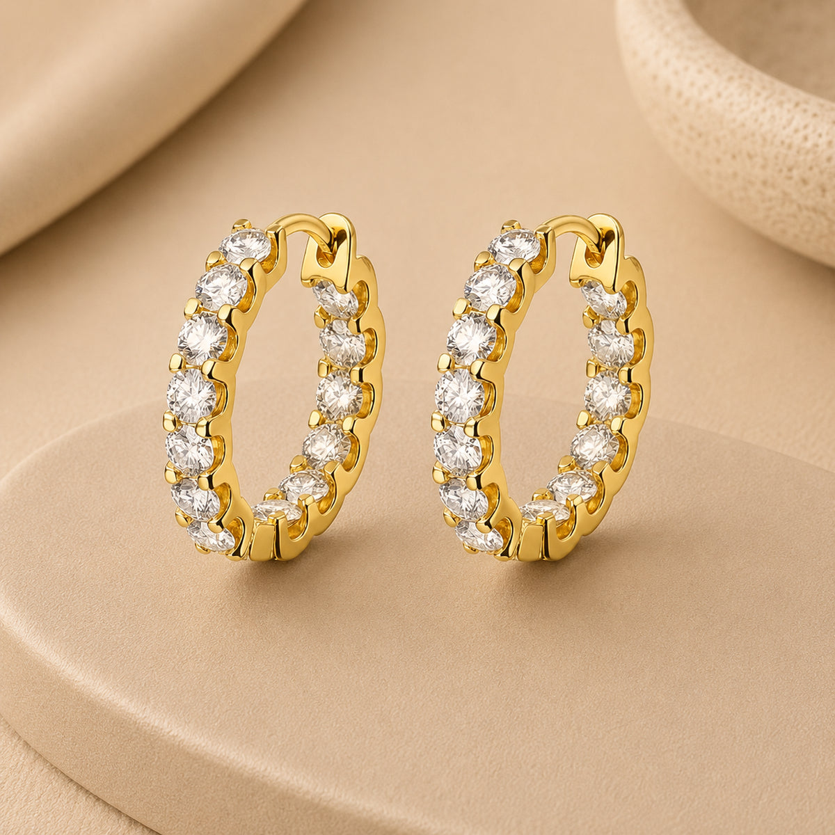Aurora™ Moissanite Hoop Earrings