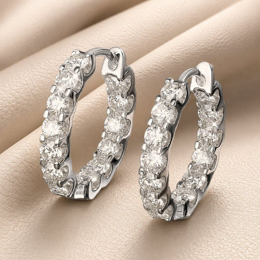 Aurora™ Moissanite Hoop Earrings