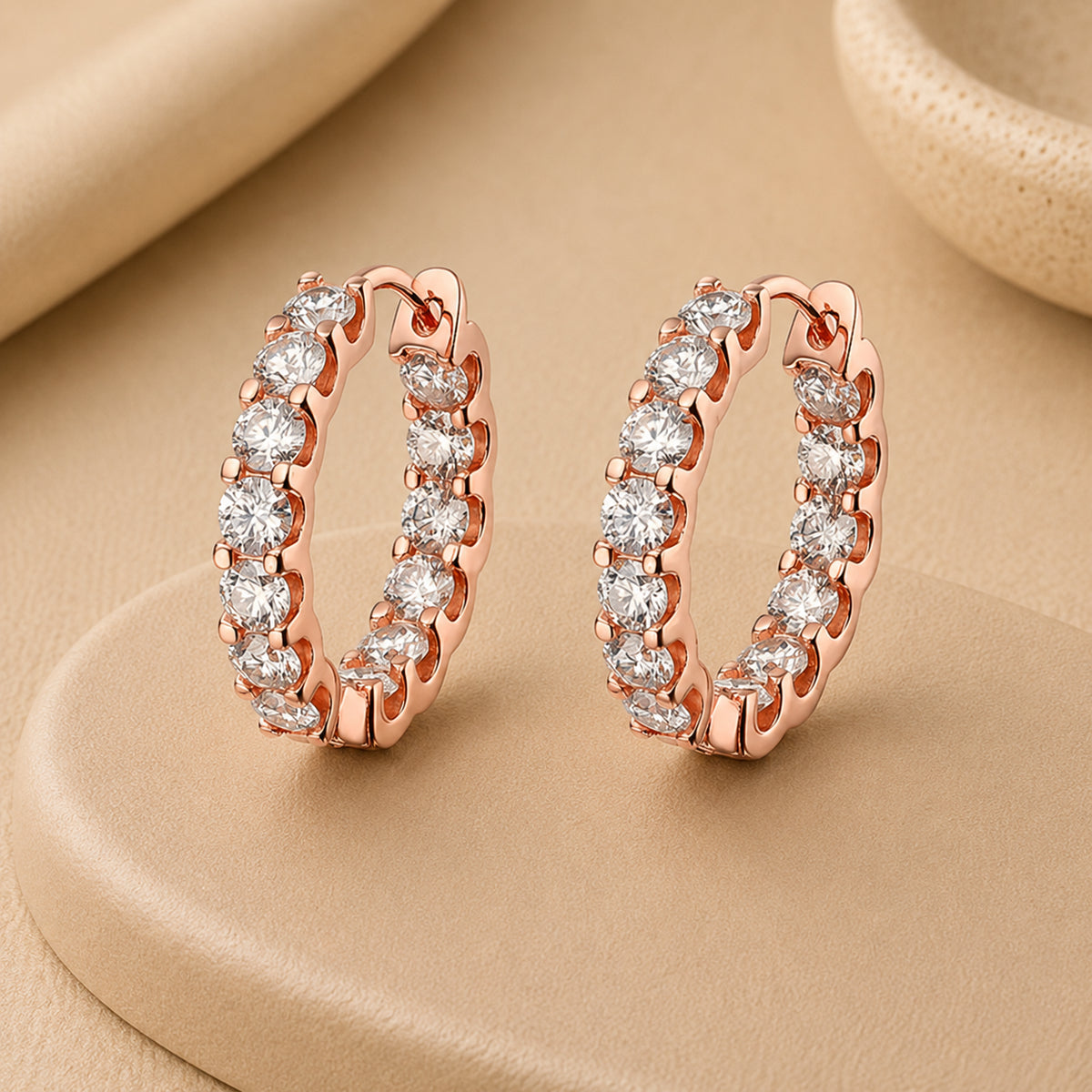 Aurora™ Moissanite Hoop Earrings