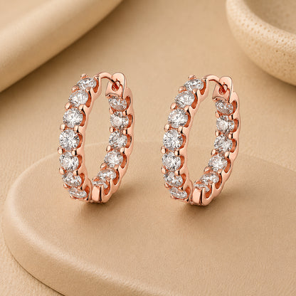 Aurora™ Moissanite Hoop Earrings