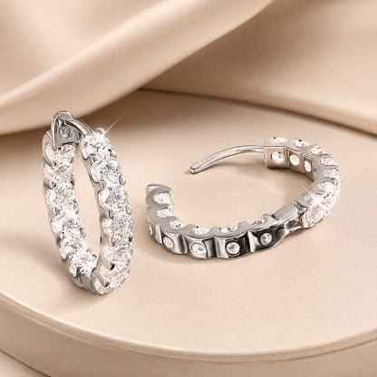 Aurora™ Moissanite Hoop Earrings