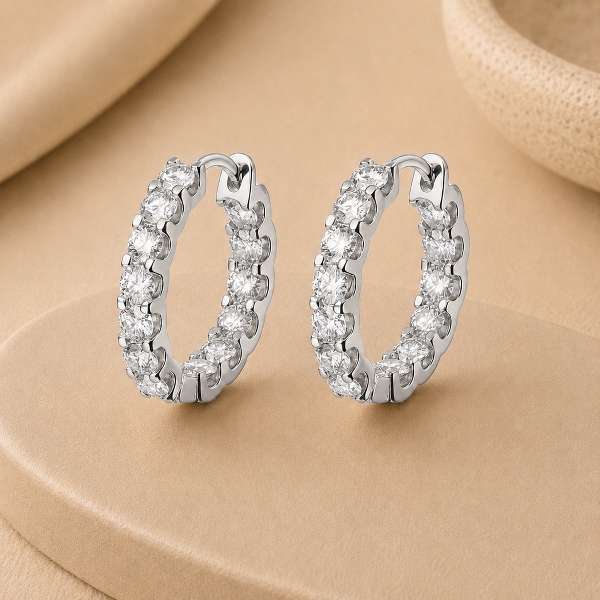 Aurora™ Moissanite Hoop Earrings