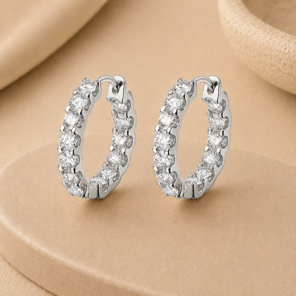Aurora™ Moissanite Hoop Earrings