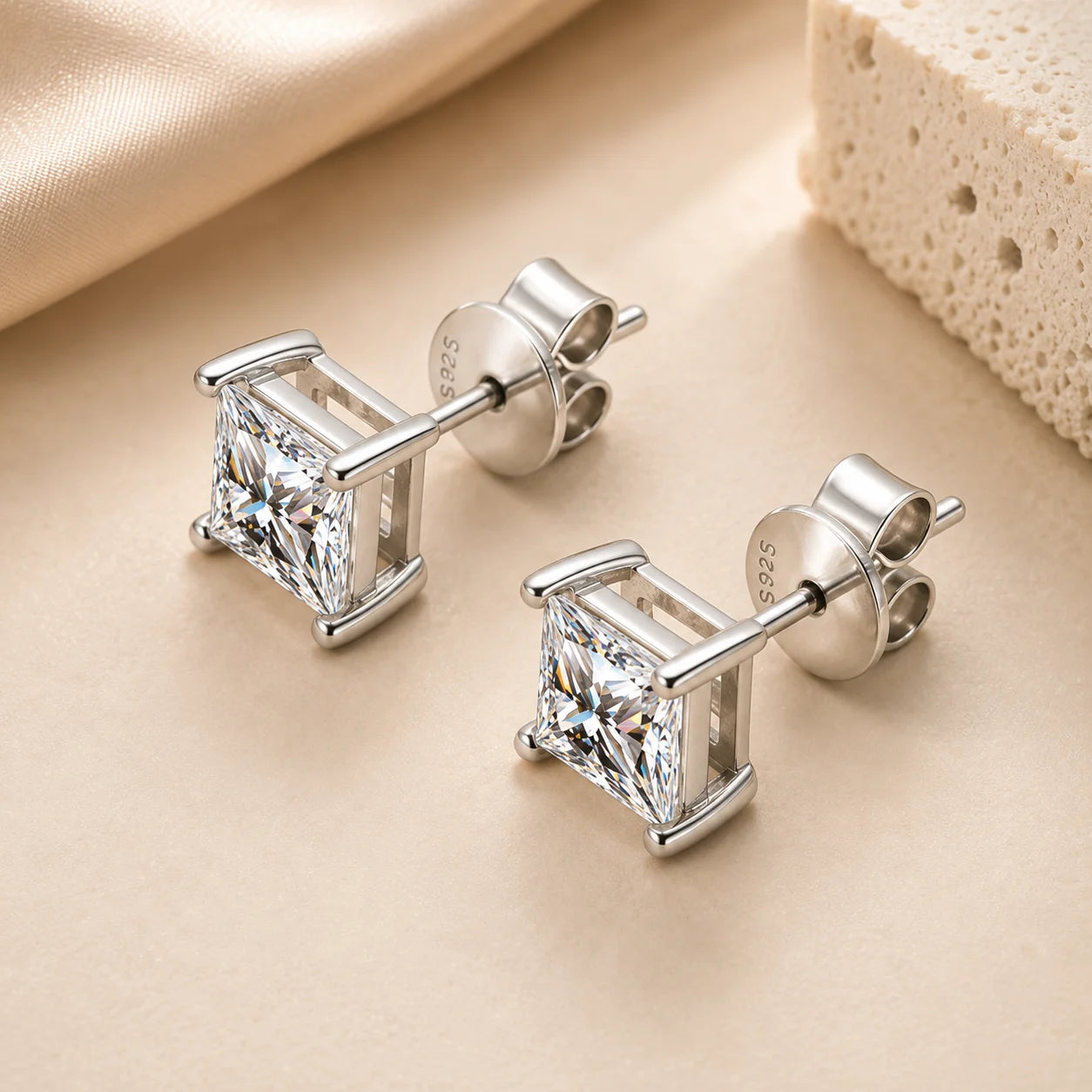 Aurelis™ Fancy-Cut Moissanite Stud Earrings