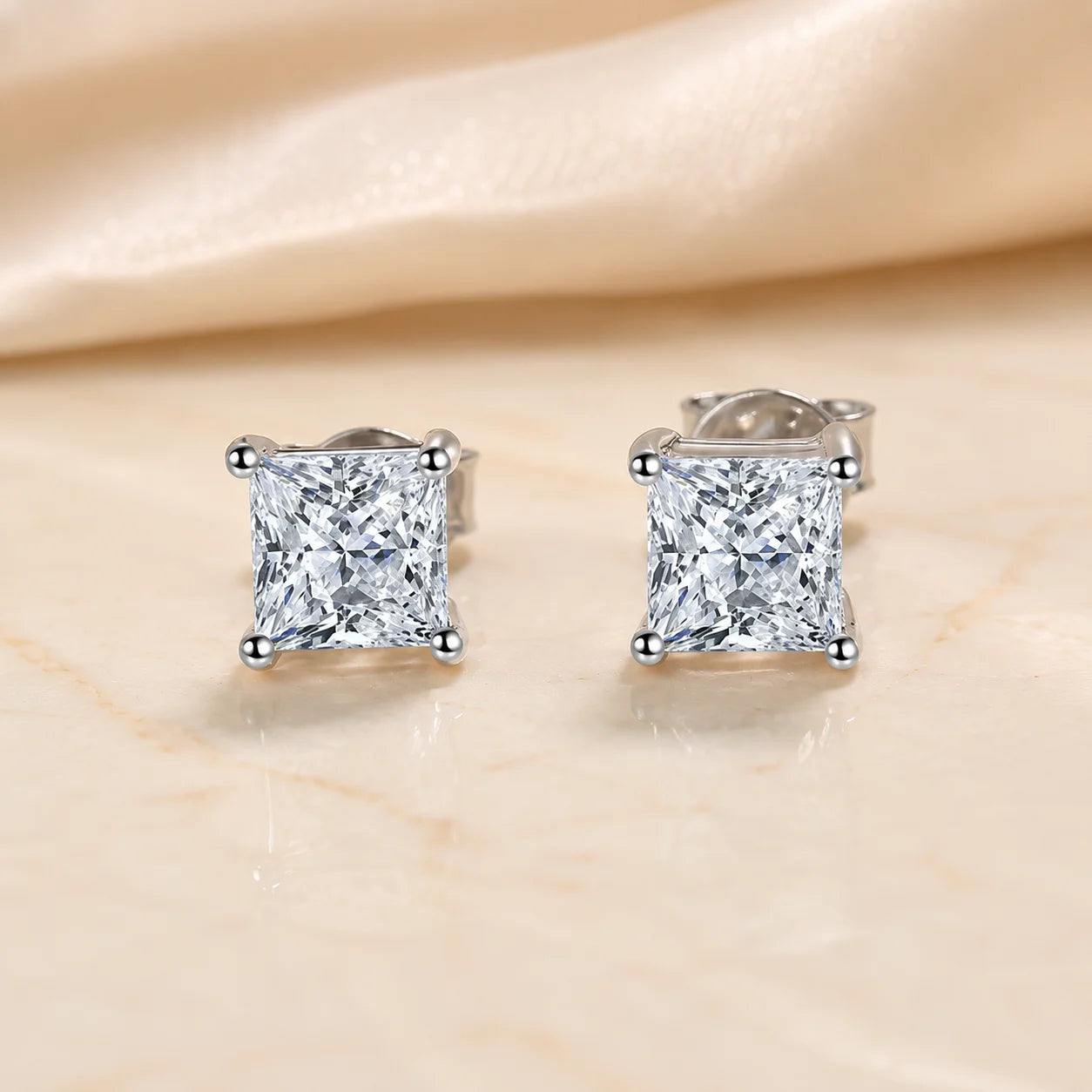 Aurelis™ Fancy-Cut Moissanite Stud Earrings